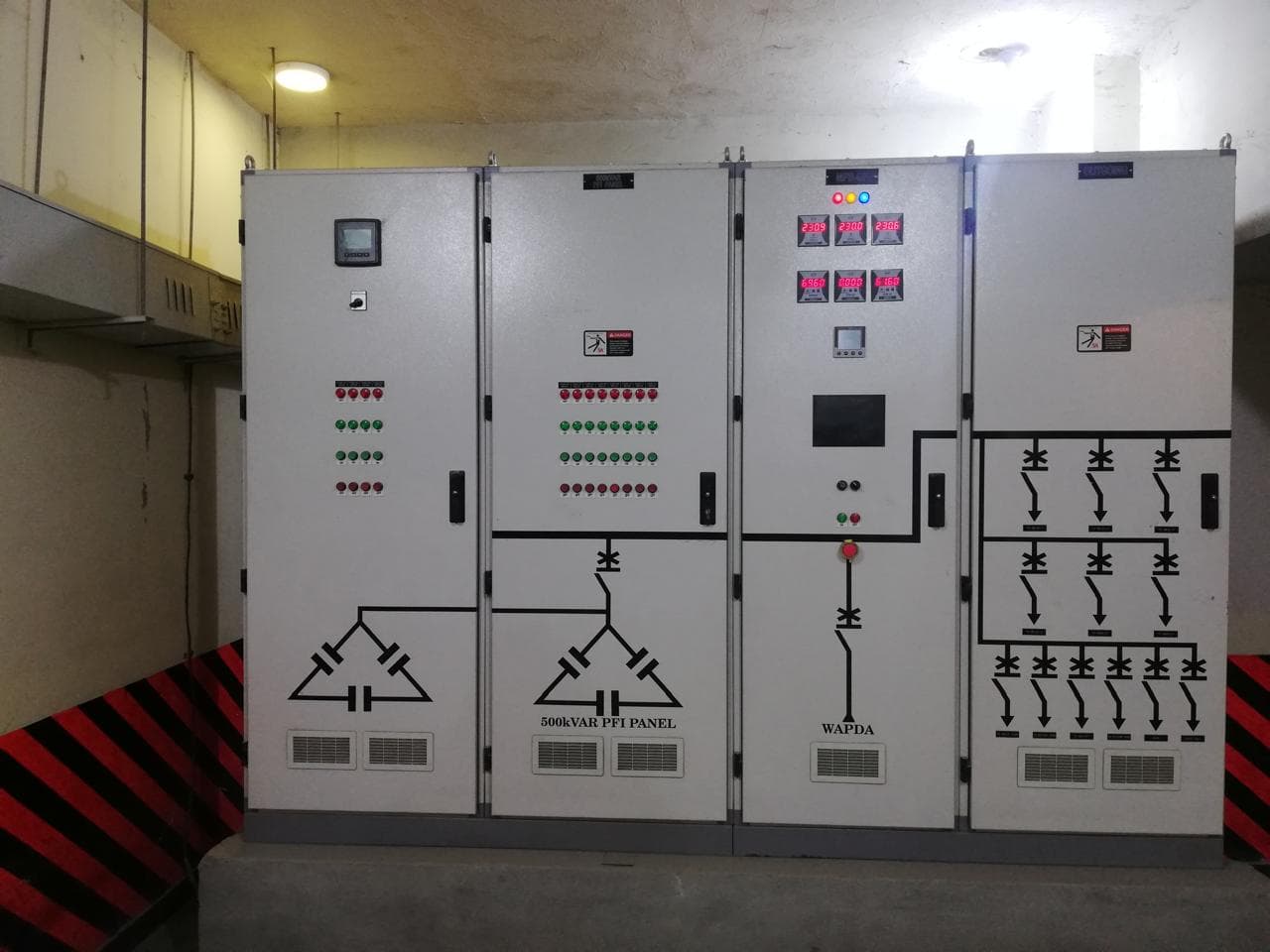 Electrical control and PFI panel installation