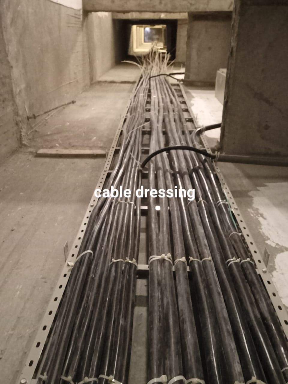 Cable dressing and routing on site